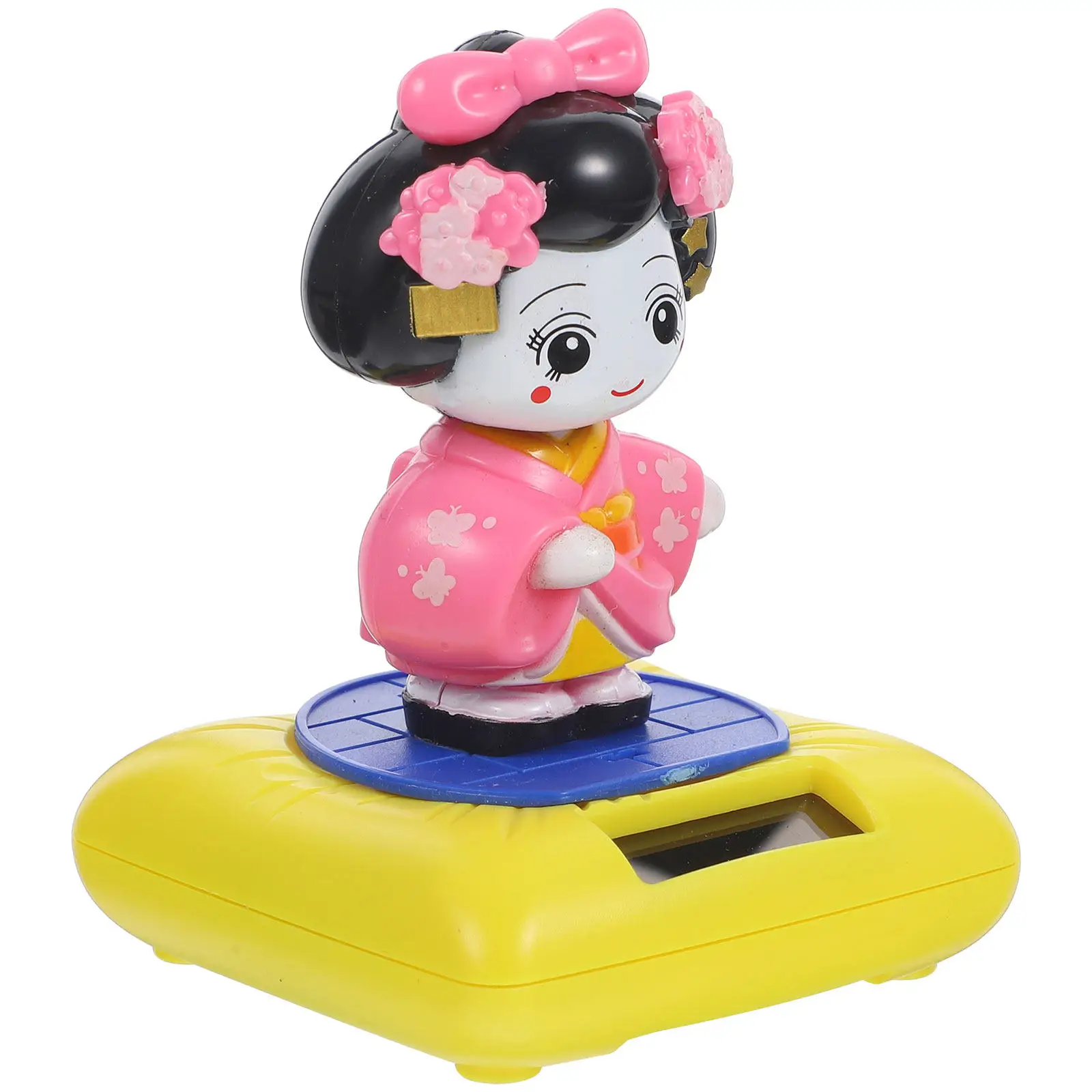 Solar Powered Shaking Head Kimono Ornament for Car Interior Desktop Decor Small Plastic Vibrant Cartoon Design Nodding Statue
Solar Powered Shaking Head Kimono Ornament for Car Interior Desktop Decor Small Plastic Vibrant Cartoon Design Nodding Statue