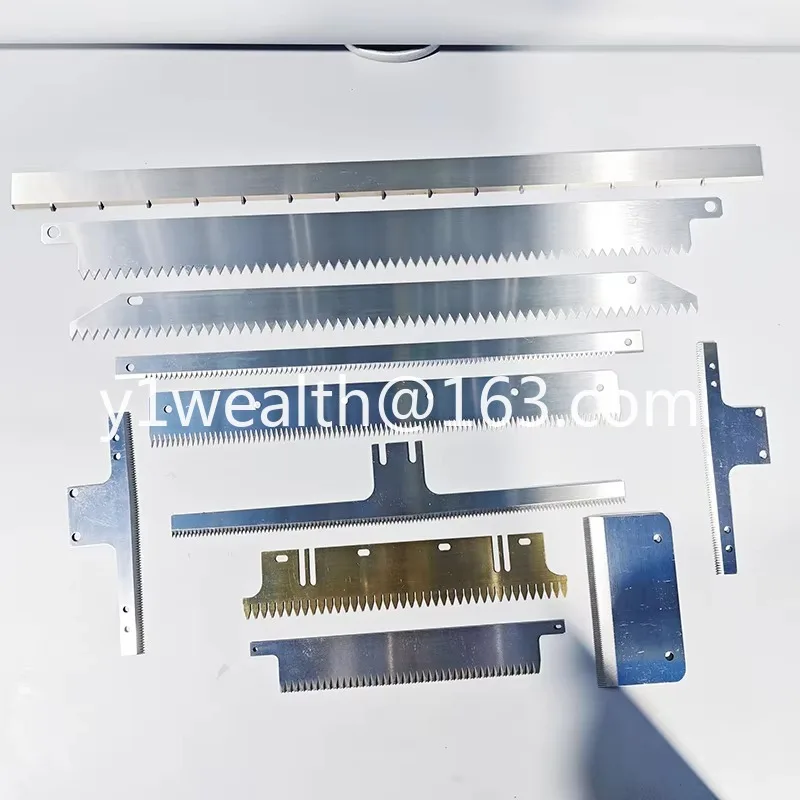 Long tooth serrated cutting blade/stainless steel/D2 toothed cutter
Long tooth serrated cutting blade/stainless steel/D2 toothed cutter