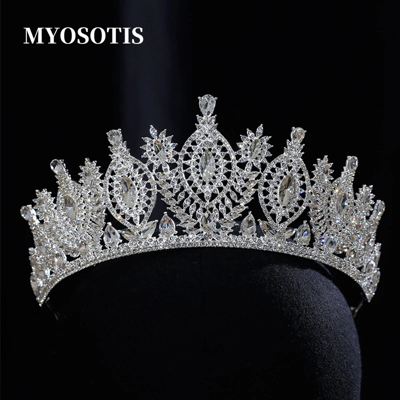 European Retro Style Luxury Flash Rhinestones Hair Crown Bridal Tiara Wedding Dress Studio Photo Head Accessories
European Retro Style Luxury Flash Rhinestones Hair Crown Bridal Tiara Wedding Dress Studio Photo Head Accessories
