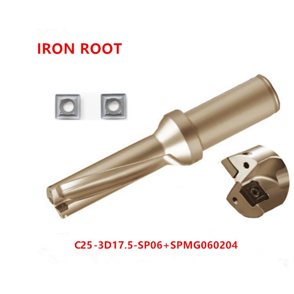 CNC Lathe Tool Drills 1P C25-3D17.5 SP06 Quick Drill + 2P SPMG060204-DG 6115 Carbide Insert
CNC Lathe Tool Drills 1P C25-3D17.5 SP06 Quick Drill + 2P SPMG060204-DG 6115 Carbide Insert