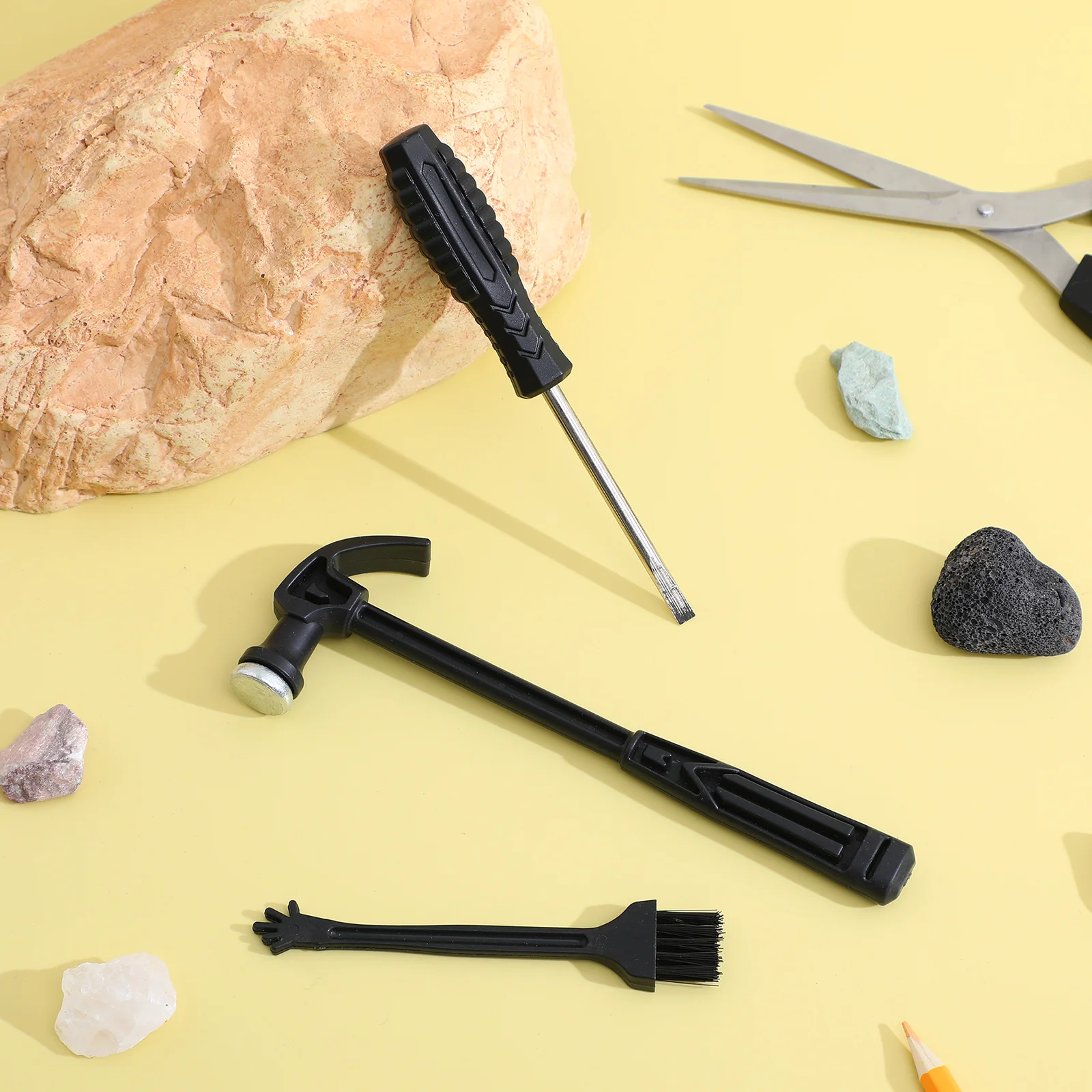 2Sets Gemstone Digging Kit for Kids Real-Like Exploration Experience Develop Cognitive Skills Flexible Fingers Plastic Hammer
2Sets Gemstone Digging Kit for Kids Real-Like Exploration Experience Develop Cognitive Skills Flexible Fingers Plastic Hammer