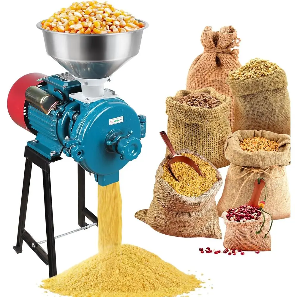 Electric Grain Mill Grinder 3000W 110V, Commercial Corn Grinder with unnel, Dry eed Grain Mill hine, ThicknAdjustable, Powder Gr
Electric Grain Mill Grinder 3000W 110V, Commercial Corn Grinder with unnel, Dry eed Grain Mill hine, ThicknAdjustable, Powder Gr