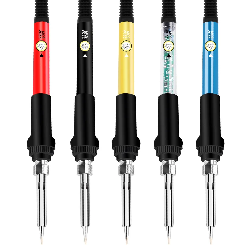 Soldering Iron Adjustable Temperature Electric 220V 110V 60W 80W Welding Solder Rework Station Heat Pencil Tips Repair Tool
Soldering Iron Adjustable Temperature Electric 220V 110V 60W 80W Welding Solder Rework Station Heat Pencil Tips Repair Tool