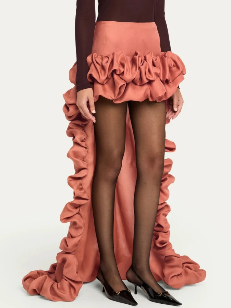 Sexy Ruffle Layered Design Long Skirts Women Layered Draped Ruffles Asymmetrical Slim Skirt Evening Party Cocktail Runway
Sexy Ruffle Layered Design Long Skirts Women Layered Draped Ruffles Asymmetrical Slim Skirt Evening Party Cocktail Runway