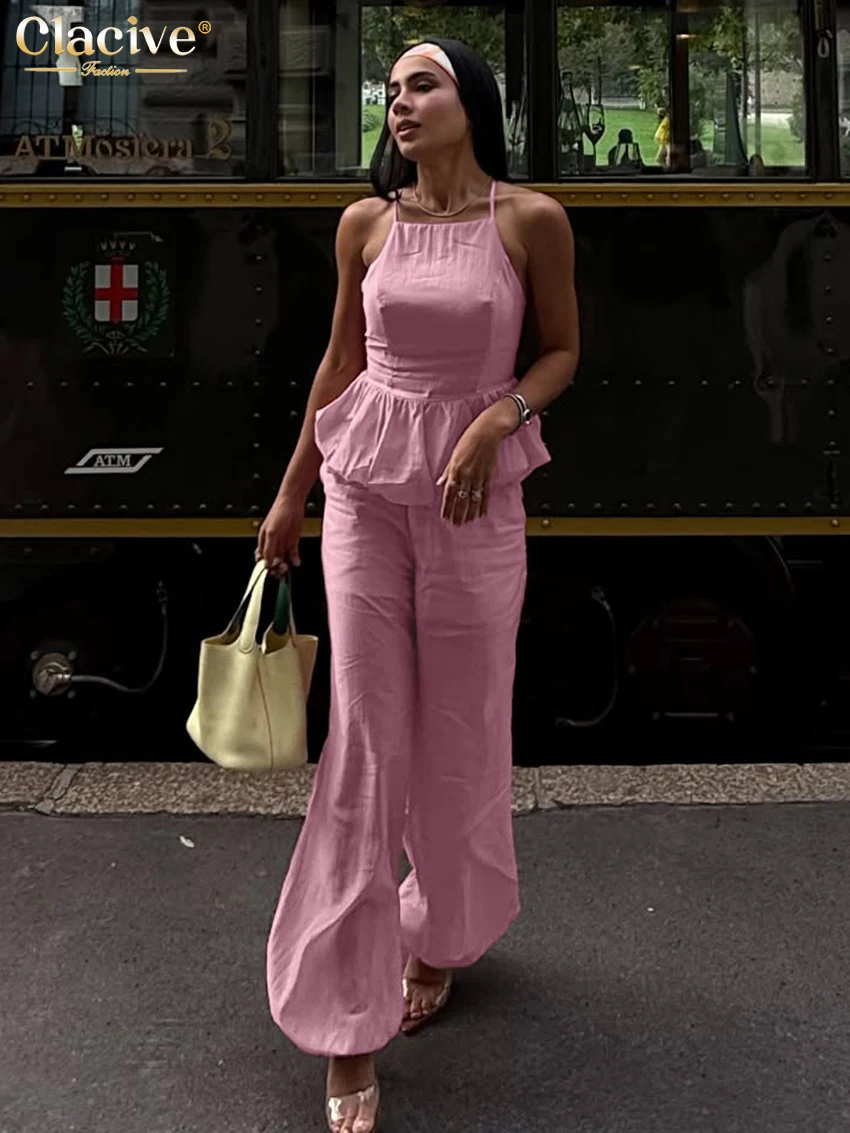 Clacive Fashion Loose Stripe Print Trousers Sets Woman 2 Pieces Elegant Long Sleeve Shirt With High Waist Wide Pants Set Female
Clacive Fashion Loose Stripe Print Trousers Sets Woman 2 Pieces Elegant Long Sleeve Shirt With High Waist Wide Pants Set Female