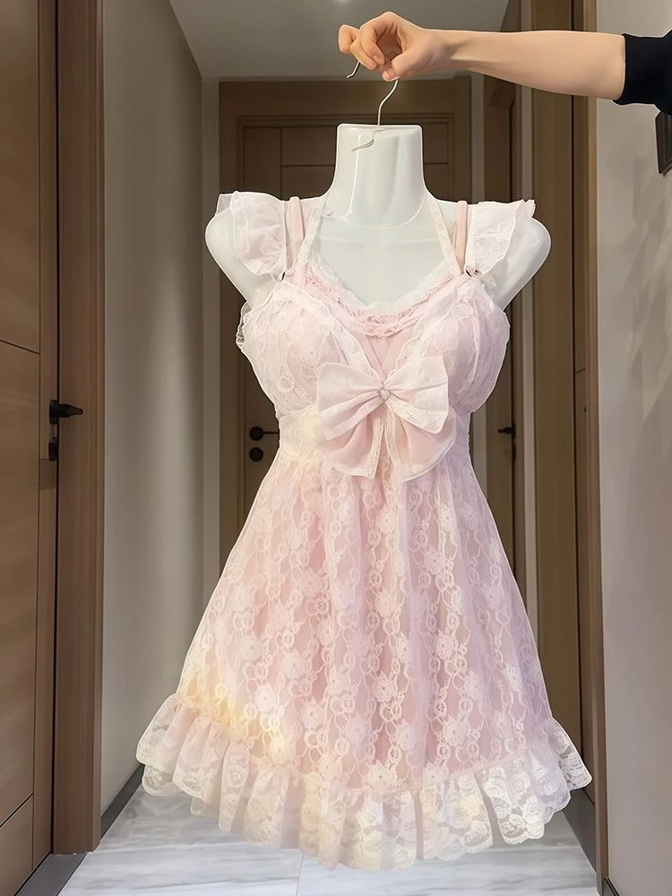 2026 Spring Japanese Sweet Y2k 2 Piece Set Women Knit Bow Pullovers + Mini Skirt New Fashion Vintage Slim Kawaii Party Outfits
2026 Spring Japanese Sweet Y2k 2 Piece Set Women Knit Bow Pullovers + Mini Skirt New Fashion Vintage Slim Kawaii Party Outfits