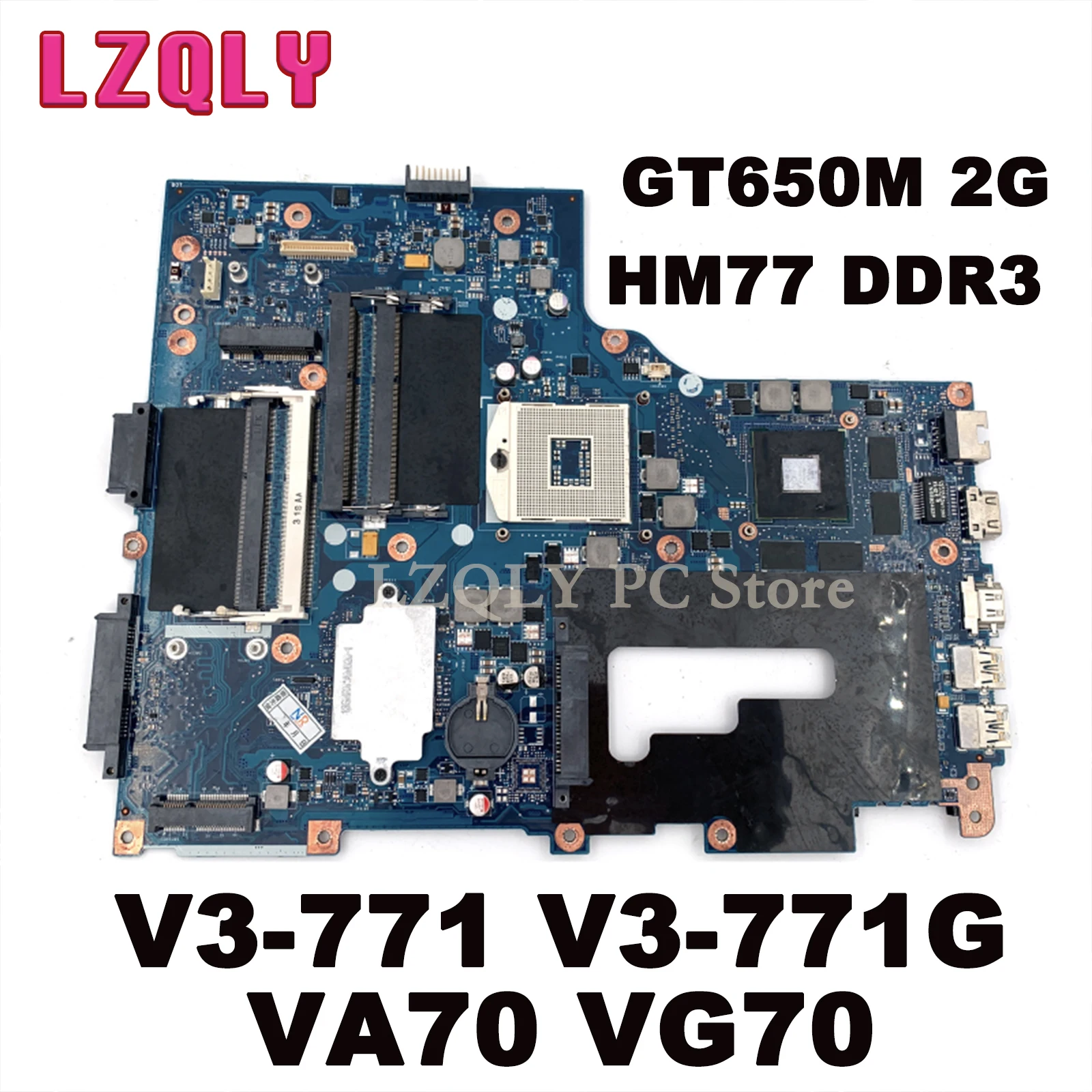 LZQLY For Acer Aspire V3-771 V3-771G NB.M0S11.001 VA70 VG70 Laptop Motherboard GT650M 2G HM77 DDR3 MAIN BOARD 100% Work
LZQLY For Acer Aspire V3-771 V3-771G NB.M0S11.001 VA70 VG70 Laptop Motherboard GT650M 2G HM77 DDR3 MAIN BOARD 100% Work
