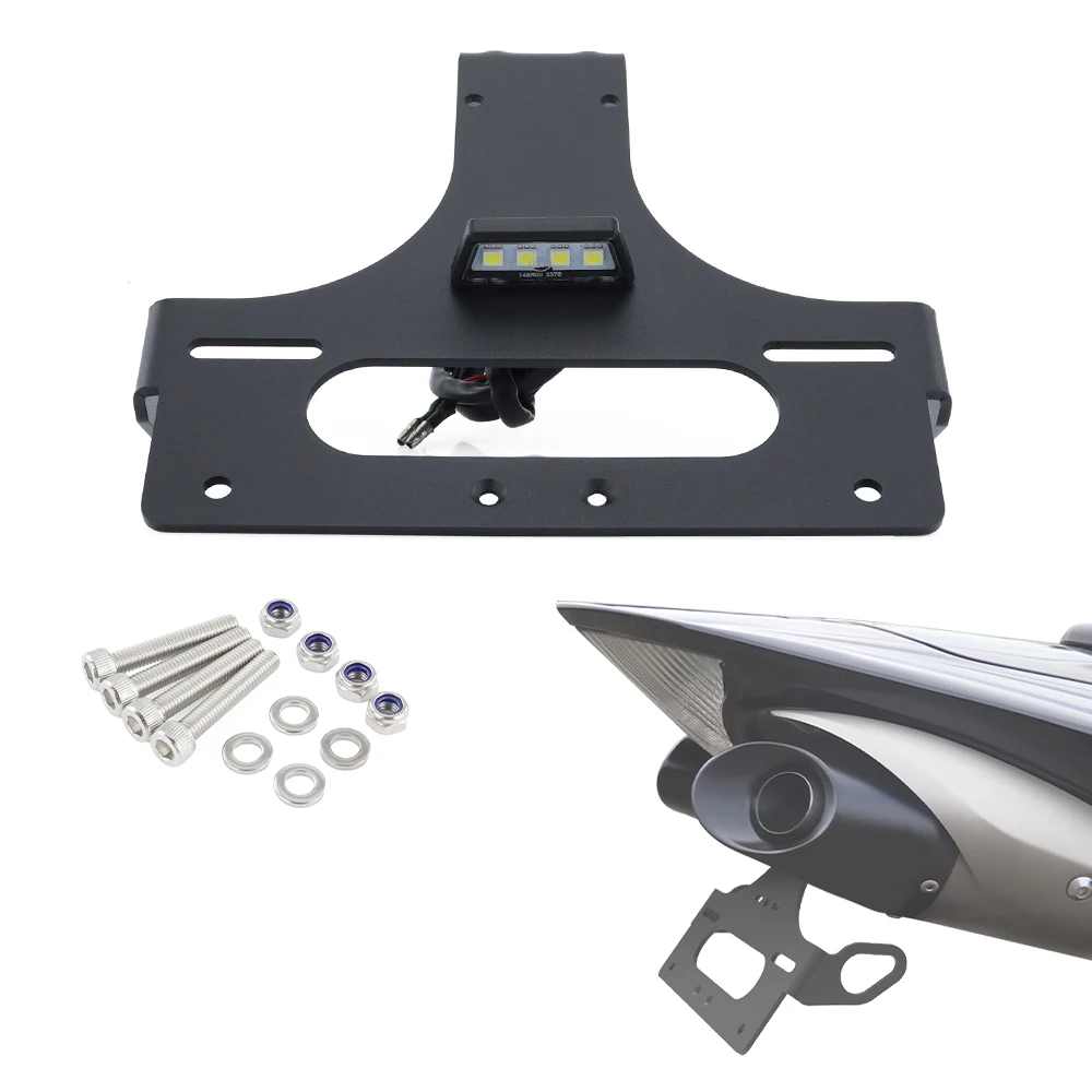 Motorcycle Rear Tail Tidy Fender Eliminator License Plate Holder with LED Light Mount YZF R1 2004 2005 2006 YZF-R1 For YAMAHA
Motorcycle Rear Tail Tidy Fender Eliminator License Plate Holder with LED Light Mount YZF R1 2004 2005 2006 YZF-R1 For YAMAHA