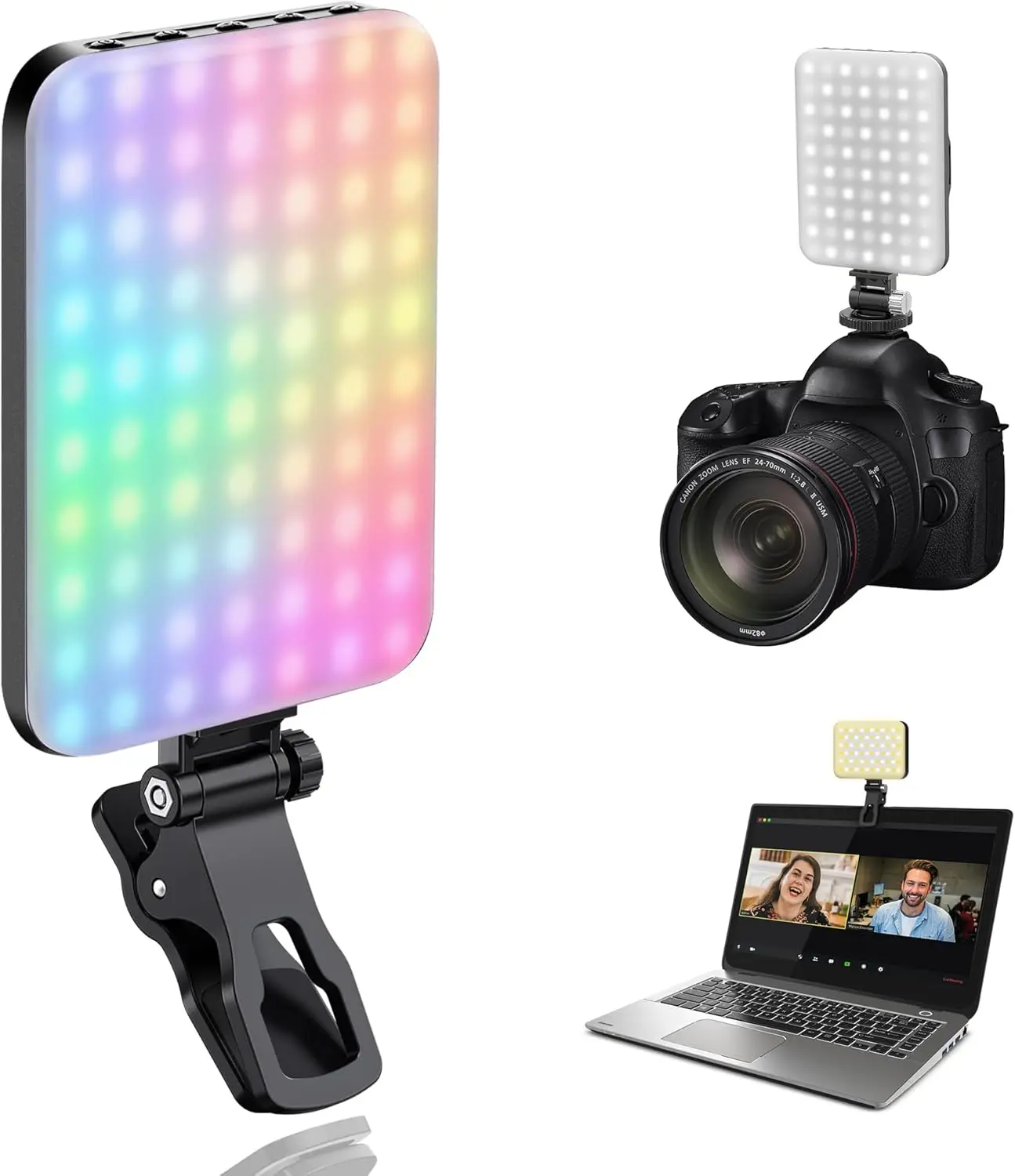 108 светодиодных RGB-ламп для селфи, 2500K-6500K CCT, 20 эффектов, портативный, для камеры iPhone, вечеринок, стриминга
108 светодиодных RGB-ламп для селфи, 2500K-6500K CCT, 20 эффектов, портативный, для камеры iPhone, вечеринок, стриминга