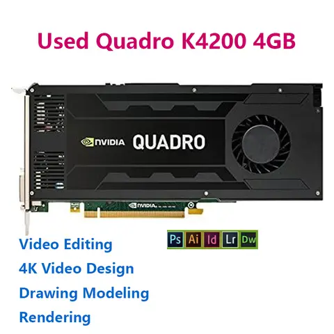 Quadro K4200 4GB GDDR5 256-Bit PCI Express 2.0 X16 Video Card Professional Graphics Card
