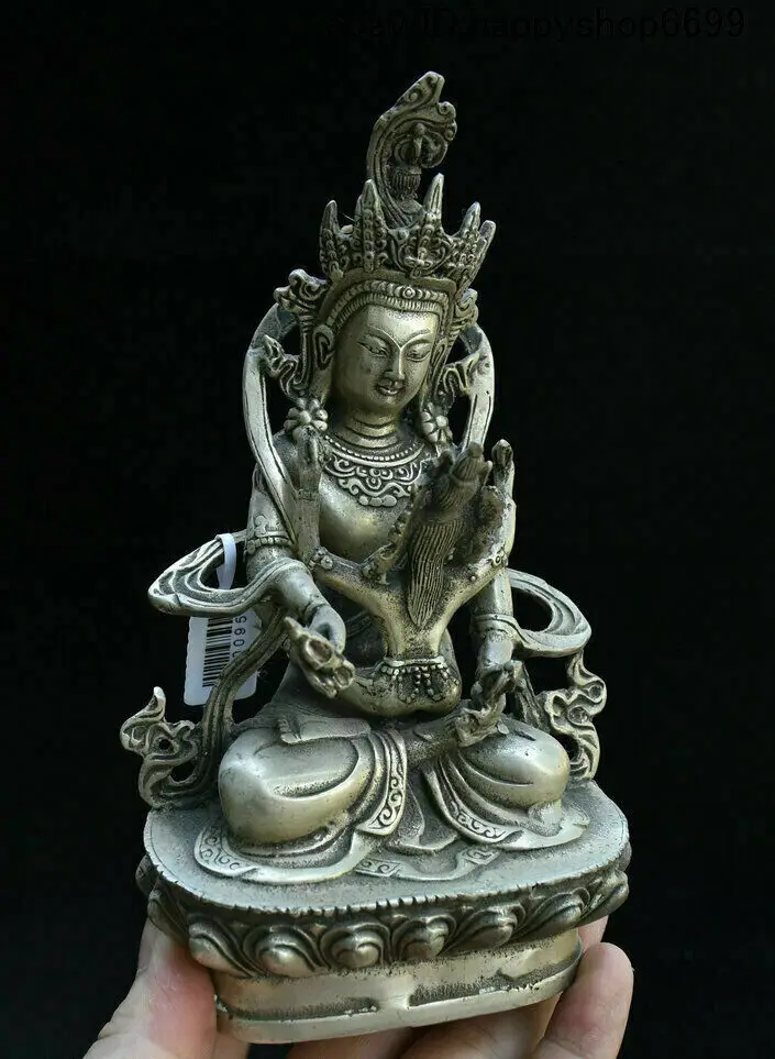 Concubine Tara Yab-Yum Buddha happiness angel Mandkesvara tibet Silver statues
Concubine Tara Yab-Yum Buddha happiness angel Mandkesvara tibet Silver statues