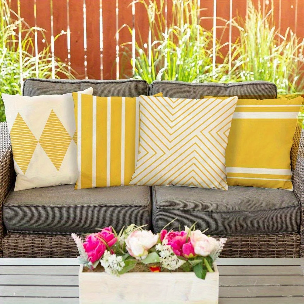 4Pcs Modern Minimalist Throw Pillow Covers with Handmade Line Geometry Art Cushion Cases for Balcony Holiday Party Home Decor
4Pcs Modern Minimalist Throw Pillow Covers with Handmade Line Geometry Art Cushion Cases for Balcony Holiday Party Home Decor