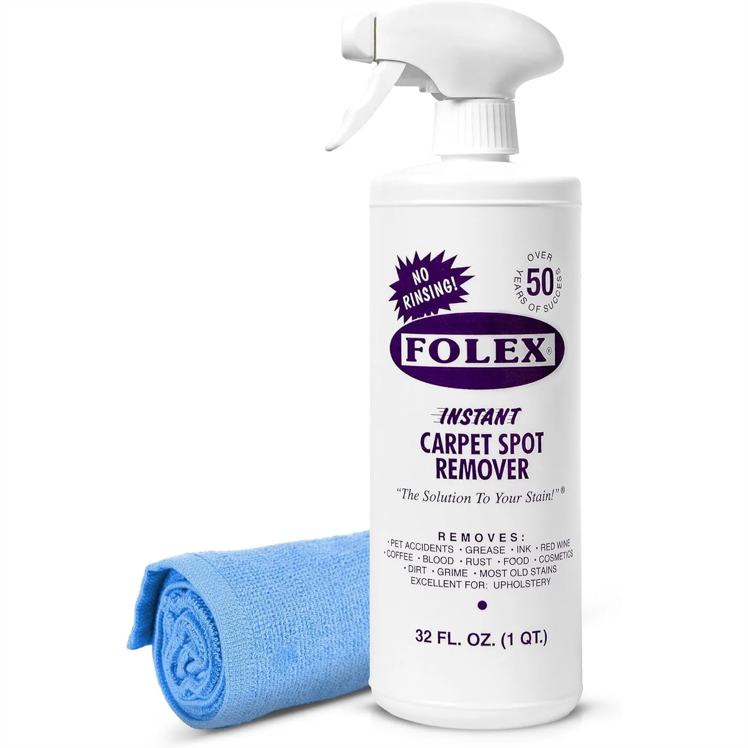 Instant Carpet Spot Remover 32 oz - Powerful Stain Remover for Carpets, Upholstery & Rugs - Eliminates Pet Stains, Grease, Red
Instant Carpet Spot Remover 32 oz - Powerful Stain Remover for Carpets, Upholstery & Rugs - Eliminates Pet Stains, Grease, Red