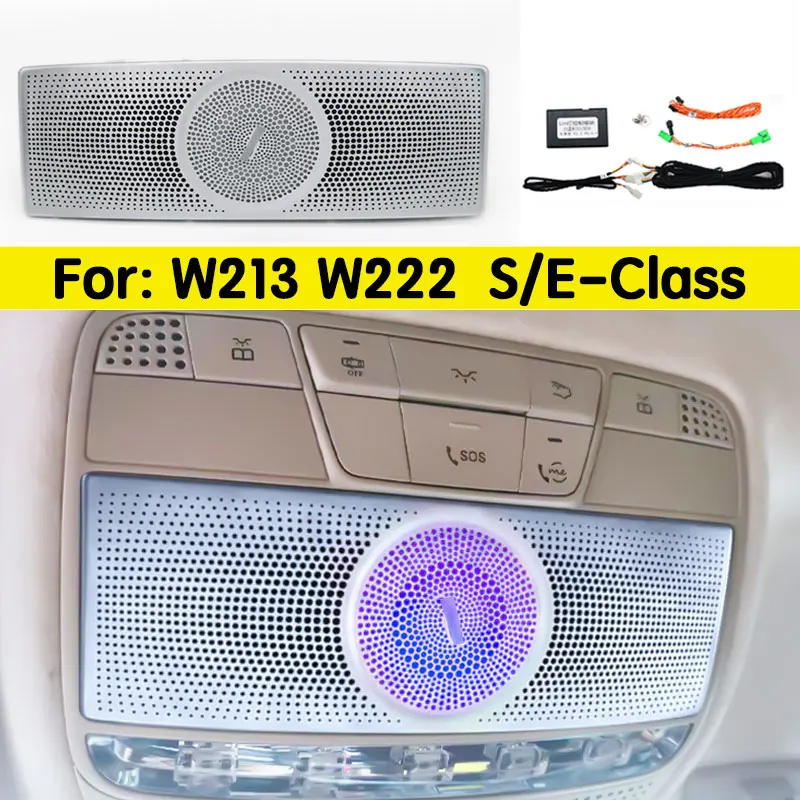 For Mercedes Benz S-Class E-Class W213 W222 7/64colors Car Ceiling LED Ambient Light Speaker Glasses Case Car Tuning Upgrade
For Mercedes Benz S-Class E-Class W213 W222 7/64colors Car Ceiling LED Ambient Light Speaker Glasses Case Car Tuning Upgrade