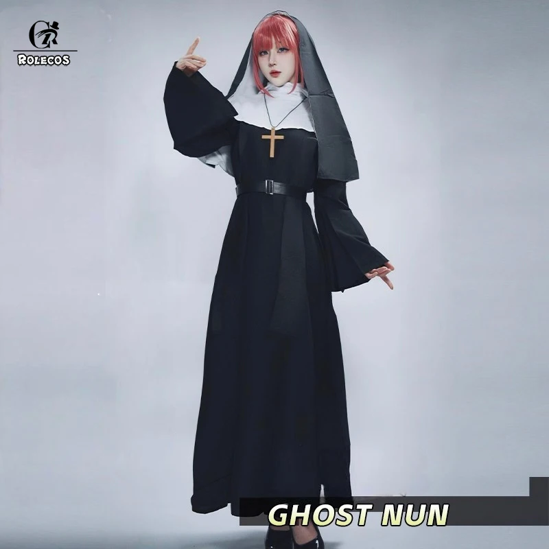 ROLECOS The Nun Cosplay Costume Horror Films Cosplay Cross Ghost Halloween Costume The Conjuring Black Women Halloween Costume
ROLECOS The Nun Cosplay Costume Horror Films Cosplay Cross Ghost Halloween Costume The Conjuring Black Women Halloween Costume