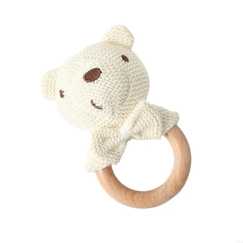 CORB Cartoon Baby Teether Wooden Grasp Toy Knitted Animal Crochet Rattle for Prams
CORB Cartoon Baby Teether Wooden Grasp Toy Knitted Animal Crochet Rattle for Prams