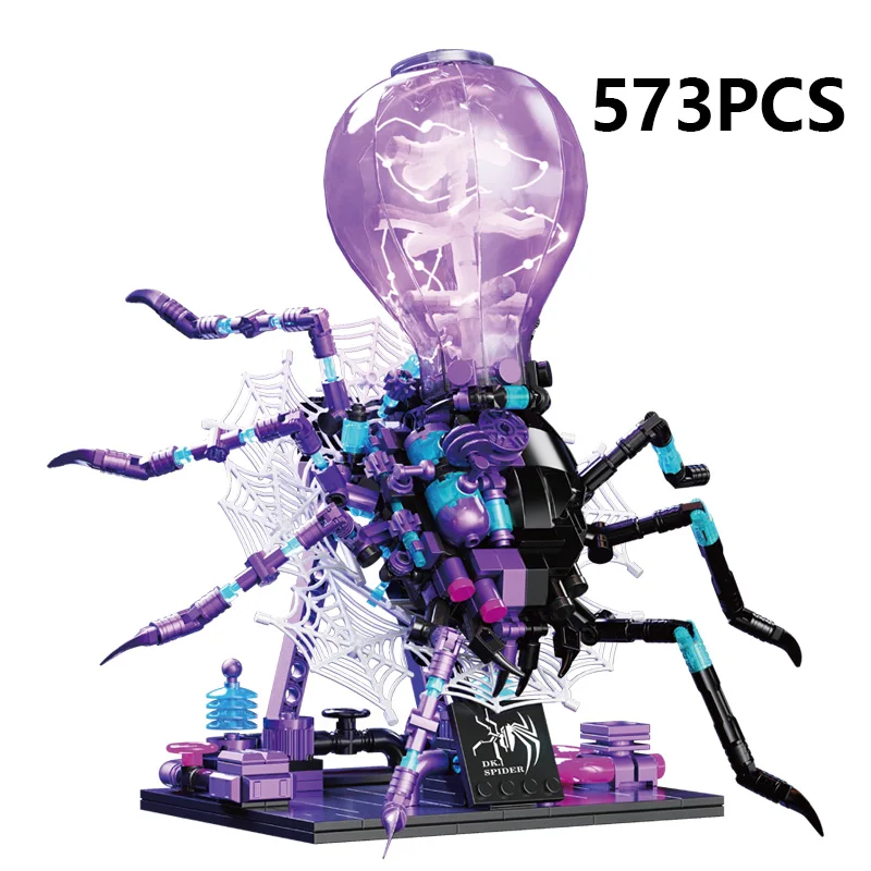 573 шт. механический набор моделей паука, коллекция строительных игрушек со светодиодной подсветкой, домашний декор, строительные блоки с насекомыми, наборы подарков для детей
573 шт. механический набор моделей паука, коллекция строительных игрушек со светодиодной подсветкой, домашний декор, строительные блоки с насекомыми, наборы подарков для детей