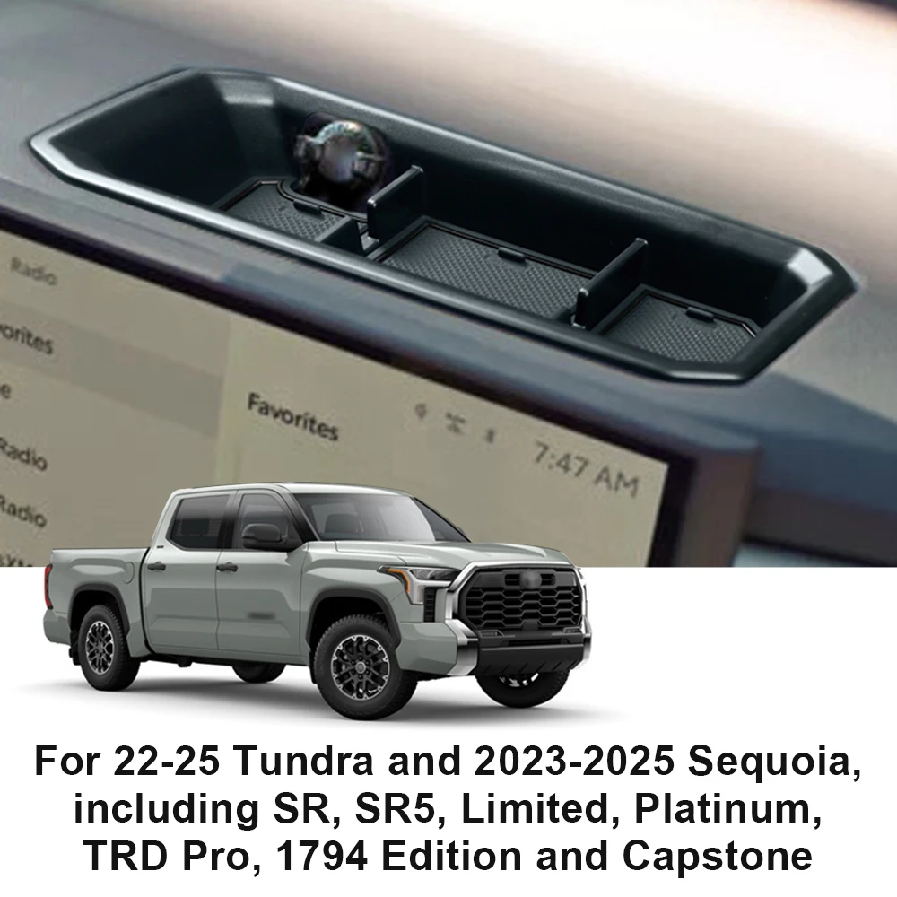 Dashboard Organizer Tray For Toyota Tundra 2022-2024 Central Console Storage Box Insert with Anti-Slip Mat Interior Accessories
Dashboard Organizer Tray For Toyota Tundra 2022-2024 Central Console Storage Box Insert with Anti-Slip Mat Interior Accessories