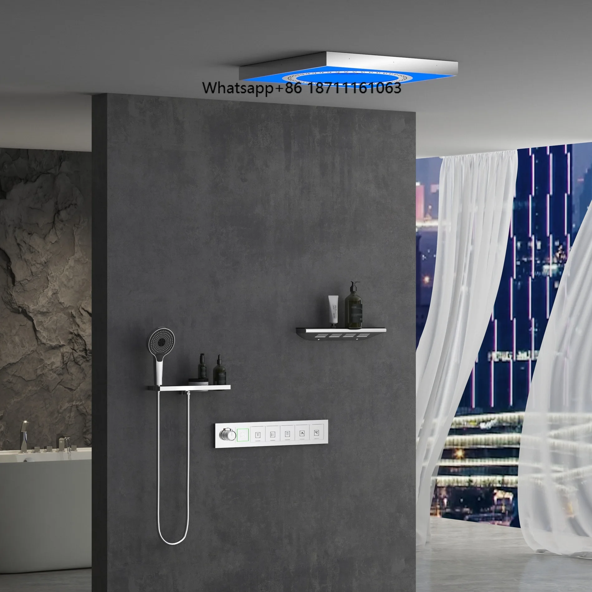 5 Function Chrome Brass Shower Set Led Digital Display Shower Head Set Thermostatic Concealed Shower Kit Bathroom
5 Function Chrome Brass Shower Set Led Digital Display Shower Head Set Thermostatic Concealed Shower Kit Bathroom
