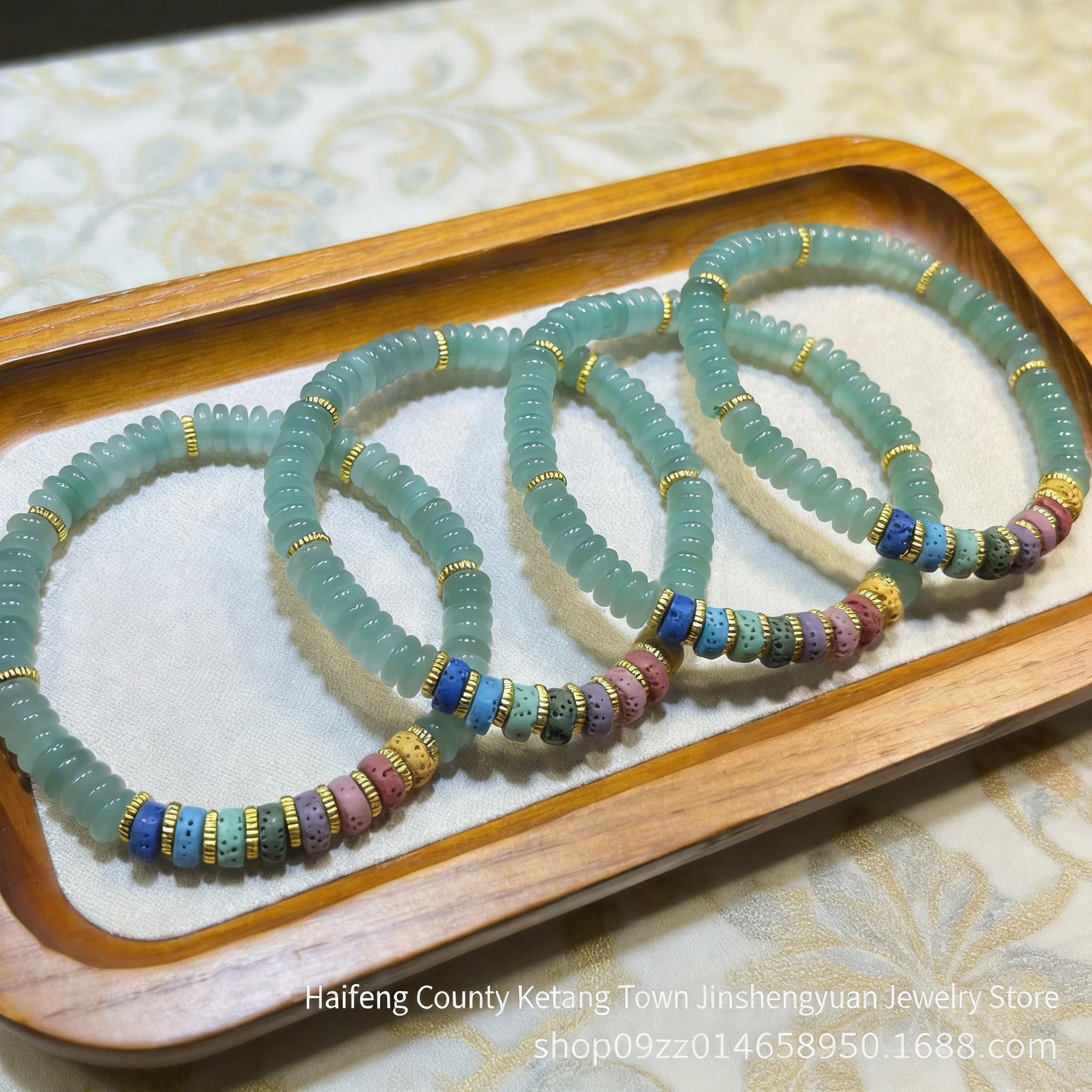 Natural Light Green Aventurine Abacus Beaded Bracelet 2026 Fashion Jewelry with Colorful Volcanic Stone for Women Daily Wear Gif
Natural Light Green Aventurine Abacus Beaded Bracelet 2026 Fashion Jewelry with Colorful Volcanic Stone for Women Daily Wear Gif