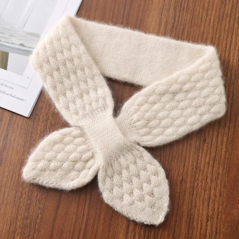 Женский 100% шерстяной шарф с бантом и перекрестным вязанным кольцом, мягкий эластичный однотонный элегантный теплый шарф на шею, модный осенне-зимний искусственный воротник
Женский 100% шерстяной шарф с бантом и перекрестным вязанным кольцом, мягкий эластичный однотонный элегантный теплый шарф на шею, модный осенне-зимний искусственный воротник