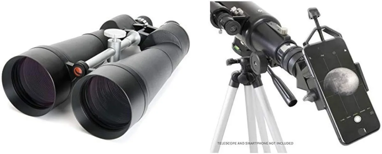 Celestron SkyMaster 25X100 Astro Binoculars with Deluxe Carrying case and Celestron 81035 Basic Smartphone Adapter 1.25" Capture
Celestron SkyMaster 25X100 Astro Binoculars with Deluxe Carrying case and Celestron 81035 Basic Smartphone Adapter 1.25" Capture