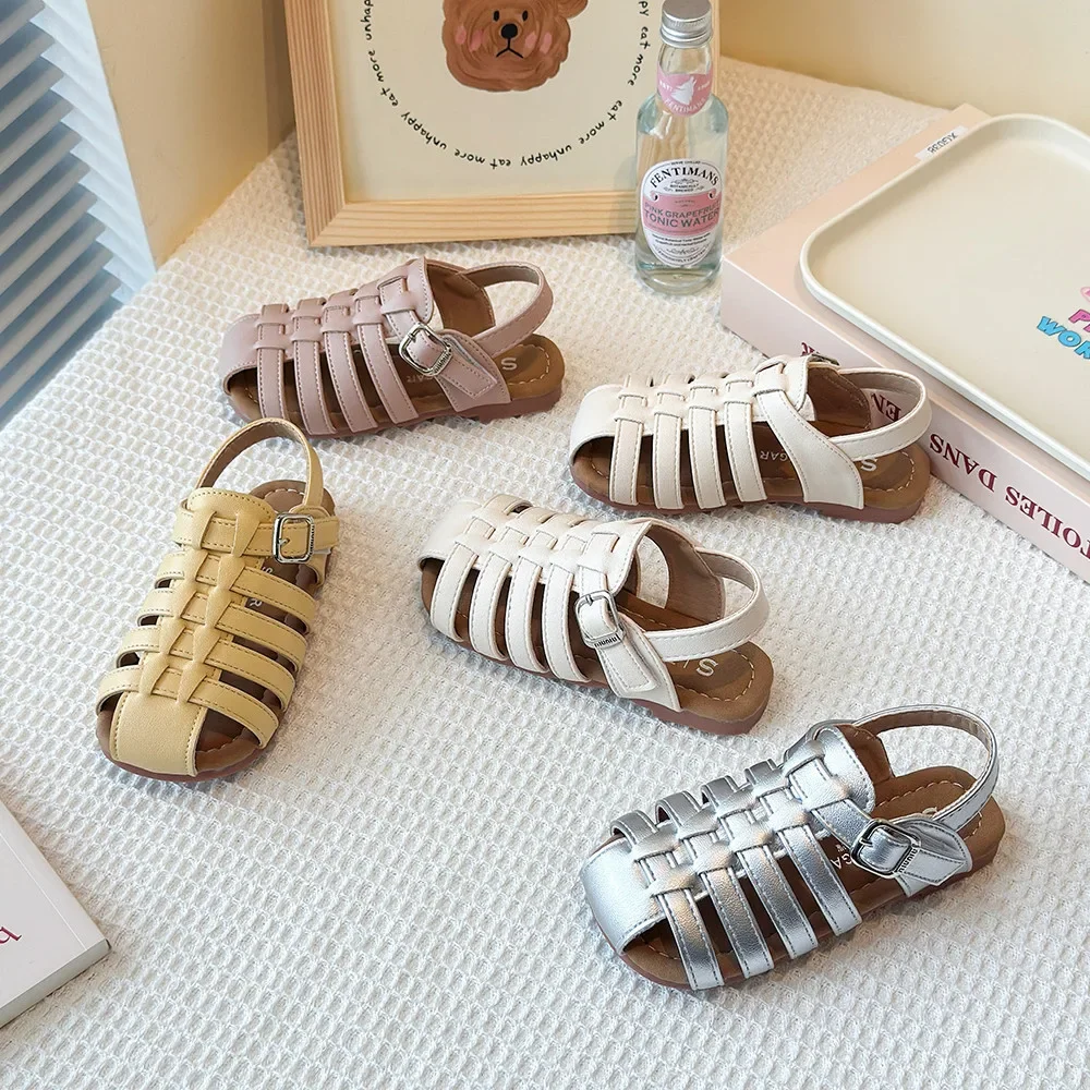 Children Casual Sandals for Girls 2025 Summer New Fashion Korean Style Soft Bottom Anti-slippery Versatile Chic Roman Beach Shoe
Children Casual Sandals for Girls 2025 Summer New Fashion Korean Style Soft Bottom Anti-slippery Versatile Chic Roman Beach Shoe