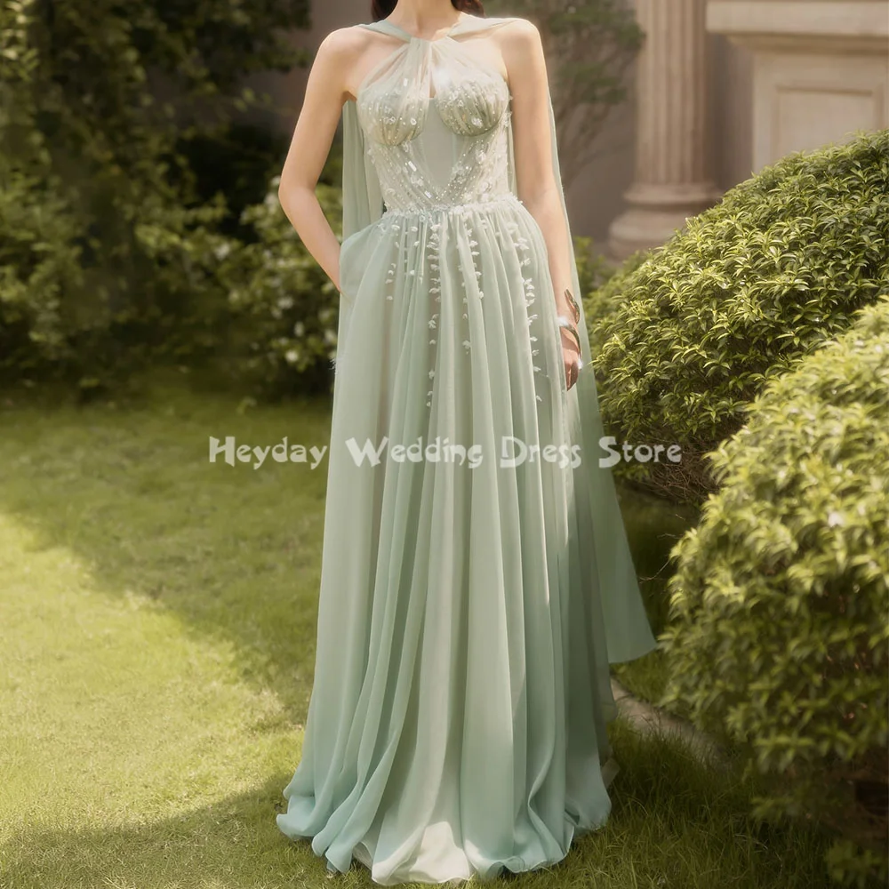 Heyday Women's Tulle Halter 3D Flowers Beaded A-Line Floor-Length Evening Dresses With Sleeveless Formal Elegant Dresses 2025
Heyday Women's Tulle Halter 3D Flowers Beaded A-Line Floor-Length Evening Dresses With Sleeveless Formal Elegant Dresses 2025