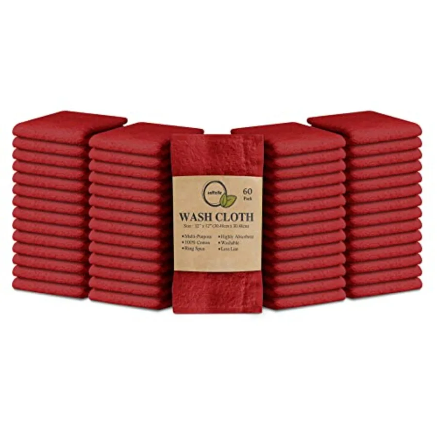 100% Cotton Washcloths 12x12 Inches Soft Highly Absorbent Washcloth Face Towels Wash Cloths for Face Ring Spun Bulk Pack
100% Cotton Washcloths 12x12 Inches Soft Highly Absorbent Washcloth Face Towels Wash Cloths for Face Ring Spun Bulk Pack