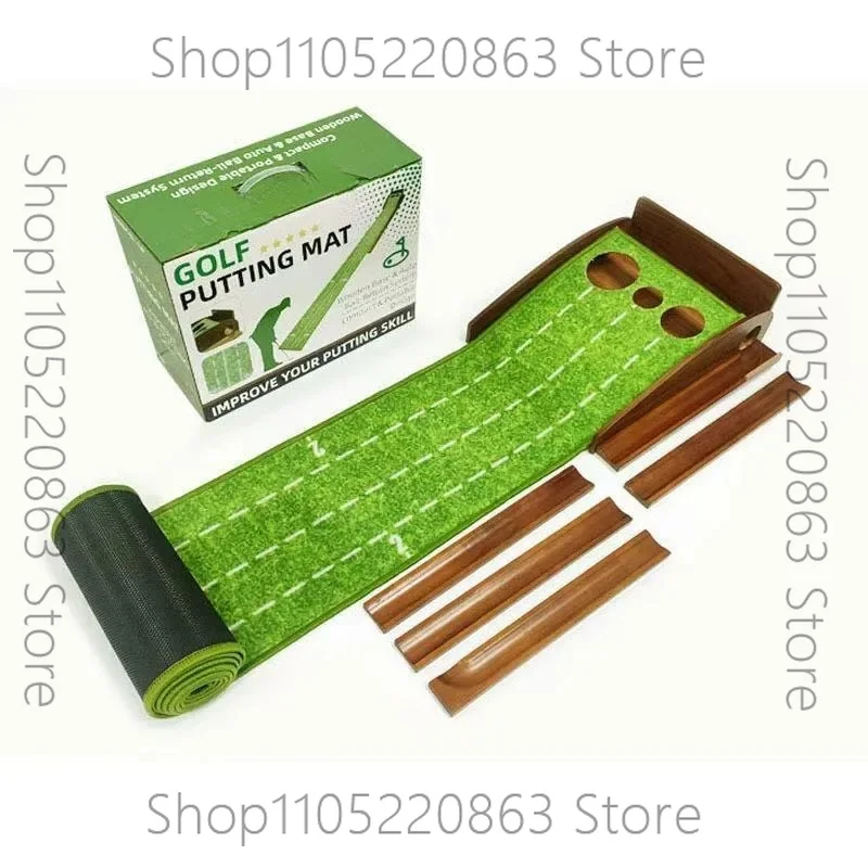 Solid Wood Golf Putting Trainer Nylon Mat 1/2/3 Hole Practice Set Color Box
Solid Wood Golf Putting Trainer Nylon Mat 1/2/3 Hole Practice Set Color Box