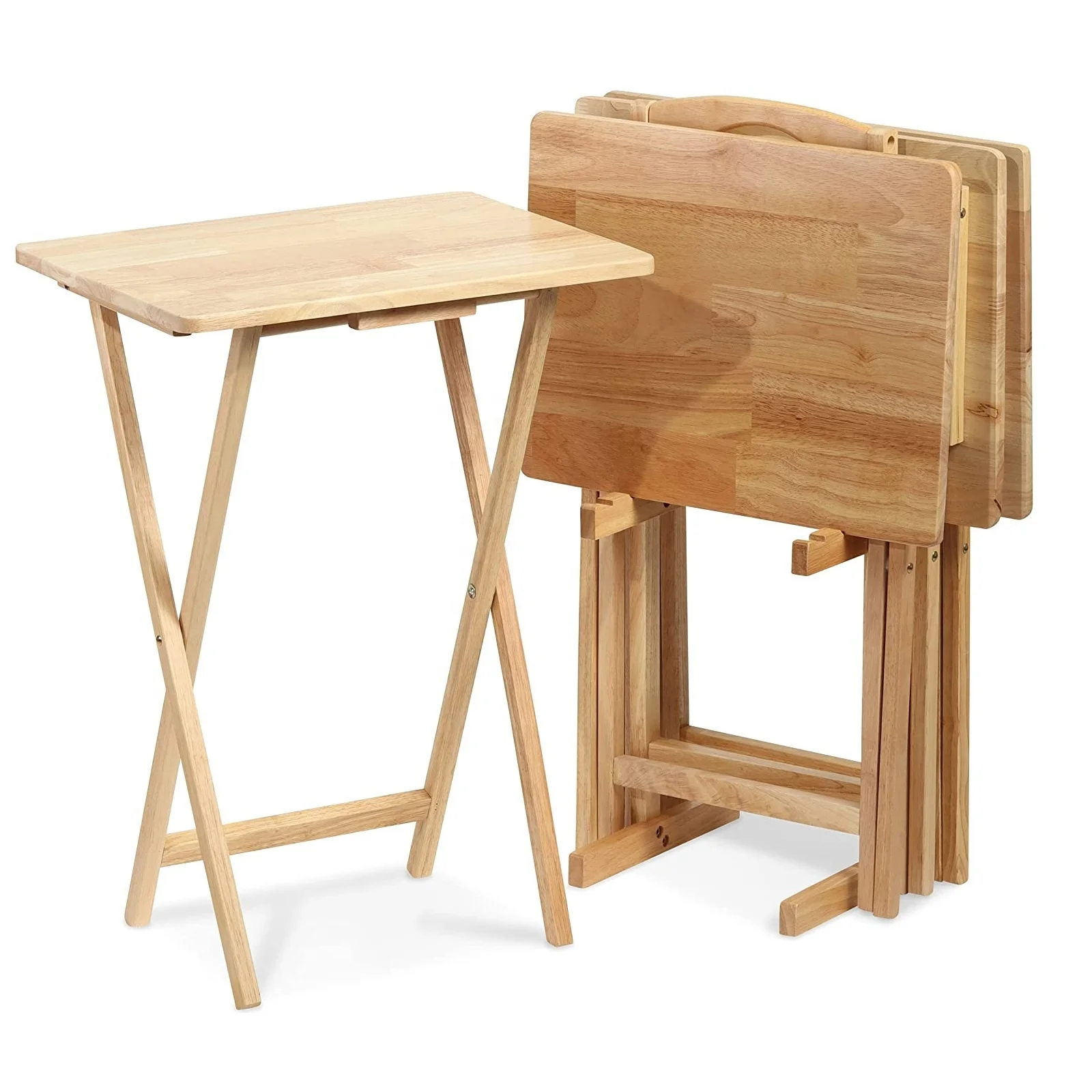 #Classic Wood Folding TV Dinner Trays Table Snack Table With Storage Rack 5 Piece Set
#Classic Wood Folding TV Dinner Trays Table Snack Table With Storage Rack 5 Piece Set
