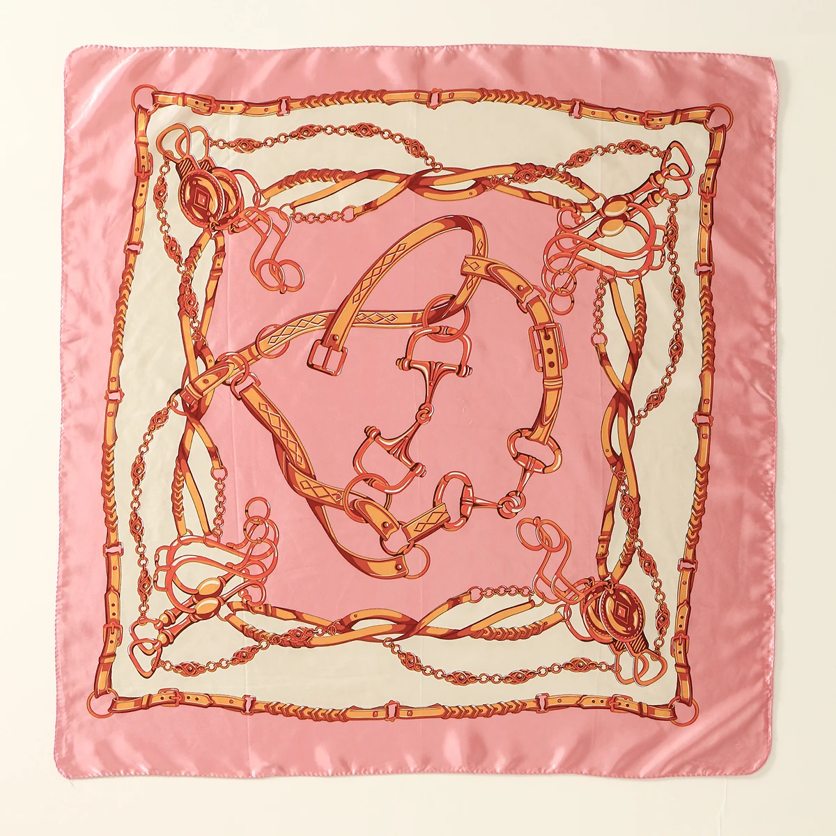 90*90 см квадратный шарф с цепочками и принтом, шелковые атласные повязки для волос, женский роскошный шейный платок с цветочным принтом, шелковая бандана 
90*90 см квадратный шарф с цепочками и принтом, шелковые атласные повязки для волос, женский роскошный шейный платок с цветочным принтом, шелковая бандана