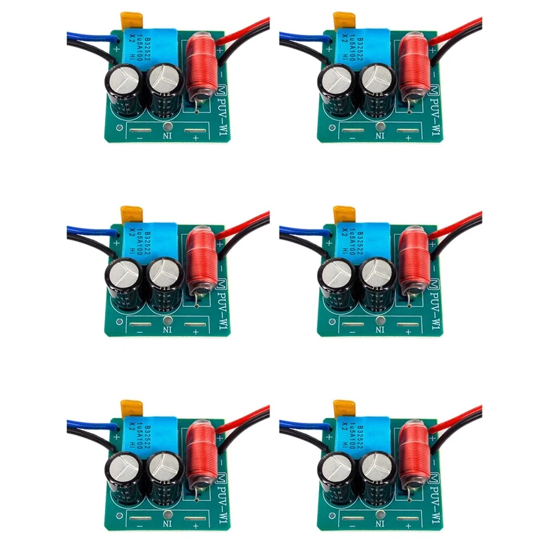 A75T 6X 60W 2 Way Audio Speaker Frequency Divider Treble Bass TWS 2 Unit Crossover Accessory
A75T 6X 60W 2 Way Audio Speaker Frequency Divider Treble Bass TWS 2 Unit Crossover Accessory