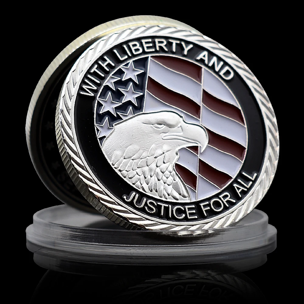 United We Stand September 11,2001 Silver Coin with Liberty and Justice for All Commemorative Medal Craft Collection
United We Stand September 11,2001 Silver Coin with Liberty and Justice for All Commemorative Medal Craft Collection