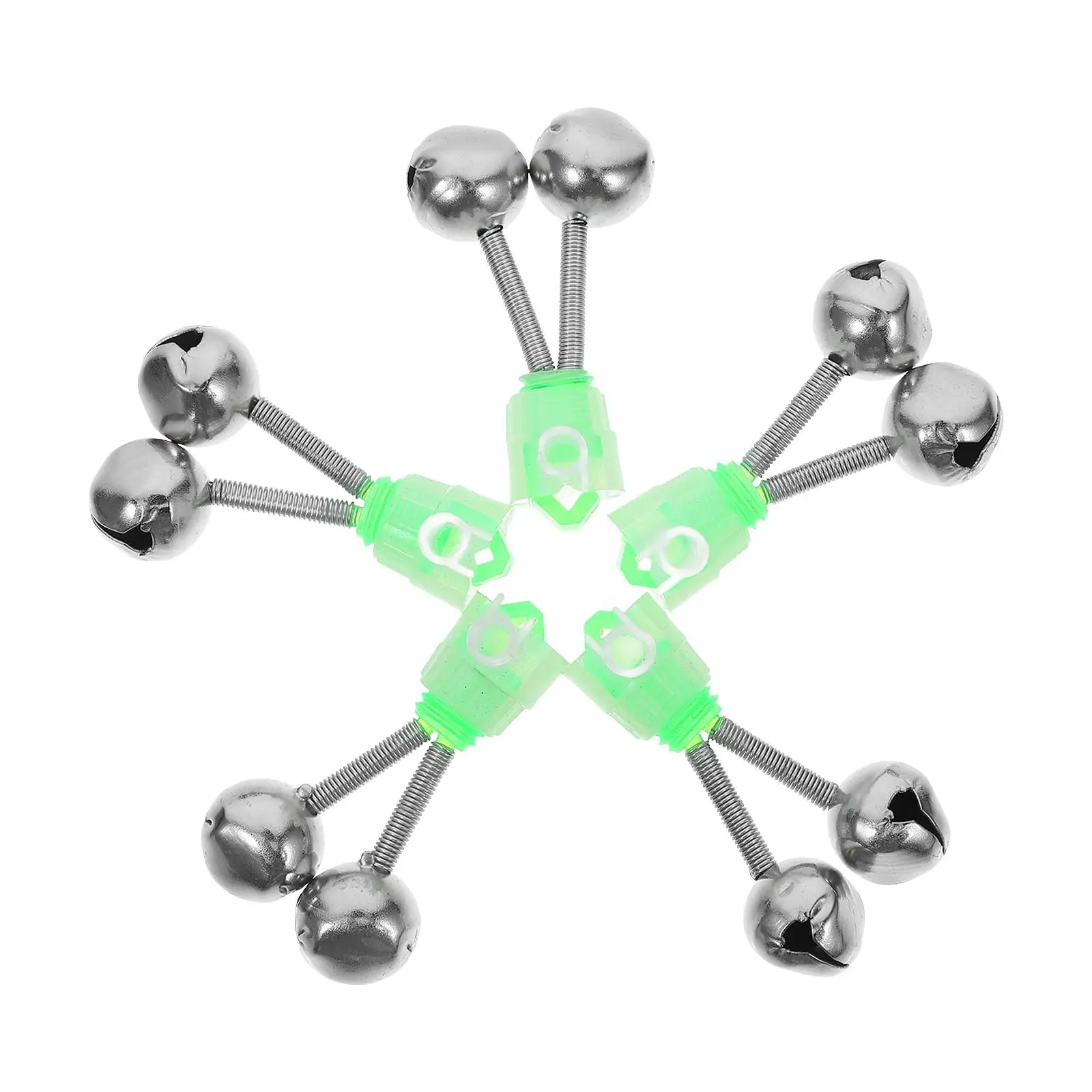 5 Pcs Fishing Rod Bells Clip Plastic Alloy Durable Sturdy Loud Fishing Accessories Indicator Alert
5 Pcs Fishing Rod Bells Clip Plastic Alloy Durable Sturdy Loud Fishing Accessories Indicator Alert