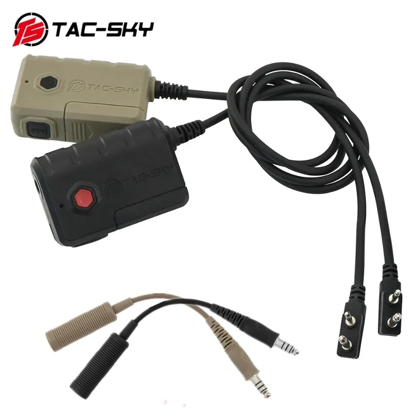 TS TAC-SKY Headset Adapter Tactical Headset PTT Bluetooth Adapter, compatible with Comtac, Sordin and Kenwood two-way radios
TS TAC-SKY Headset Adapter Tactical Headset PTT Bluetooth Adapter, compatible with Comtac, Sordin and Kenwood two-way radios