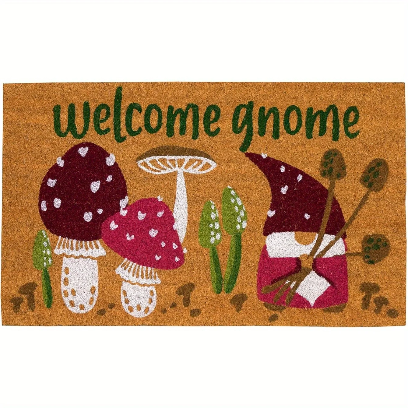 Welcome Gnome Floor Mat - Adorable Gnome with Mushrooms and Trees - Cozy, Festive, and Stylish Home Decor Accessory
Welcome Gnome Floor Mat - Adorable Gnome with Mushrooms and Trees - Cozy, Festive, and Stylish Home Decor Accessory