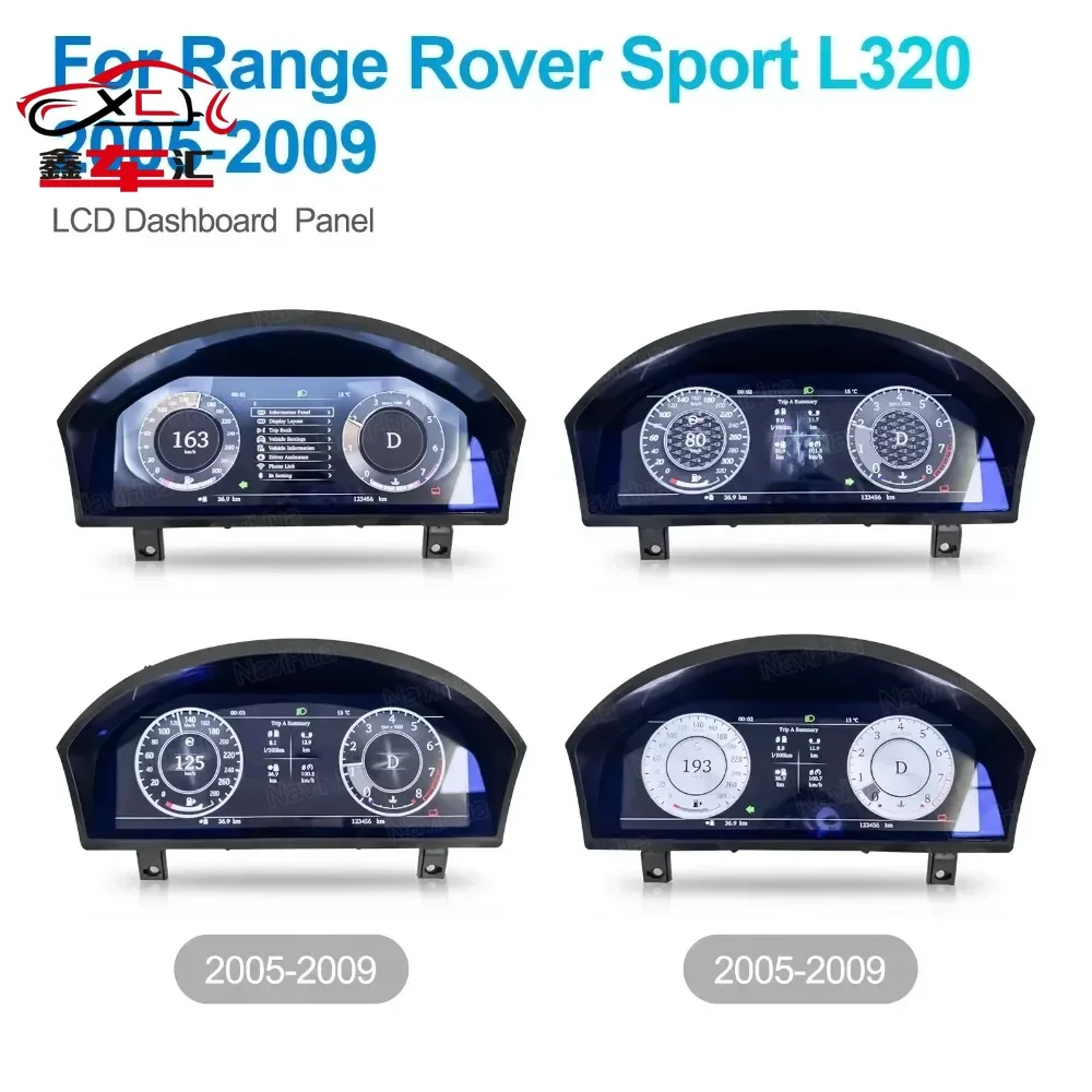 12.3" LCD Dashboard Screen For Range Rover Sport L320 2005 2009 Car Digital Cluster Instrument Auto Speedometer Cockpit Upgrade
12.3" LCD Dashboard Screen For Range Rover Sport L320 2005 2009 Car Digital Cluster Instrument Auto Speedometer Cockpit Upgrade