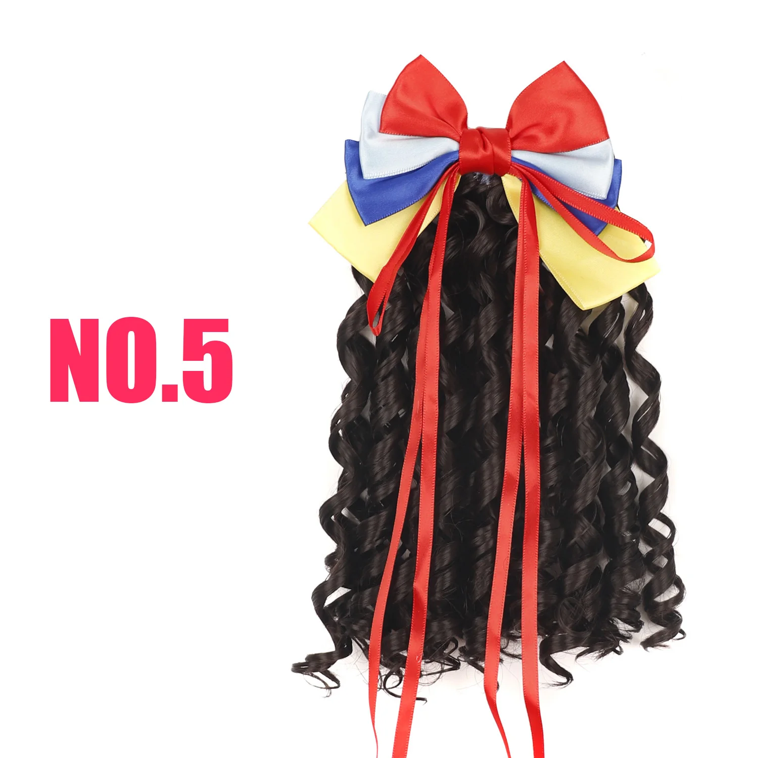 Fashion Synthetic Curly Ponytail With Red Bow Knot Clip-in Hair Extensions Brown Cute Fake Ponytail for Kids Hair Accessories
Fashion Synthetic Curly Ponytail With Red Bow Knot Clip-in Hair Extensions Brown Cute Fake Ponytail for Kids Hair Accessories