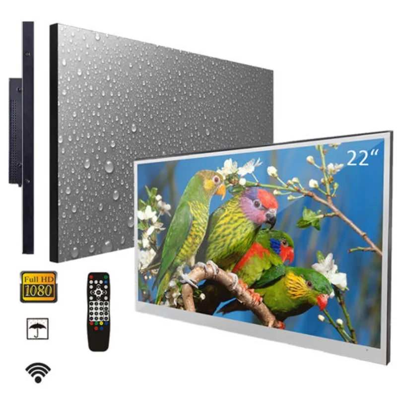 22 inch IP66 Bathroom TV Smart Magic Mirror with WIFI Bluetooth
22 inch IP66 Bathroom TV Smart Magic Mirror with WIFI Bluetooth