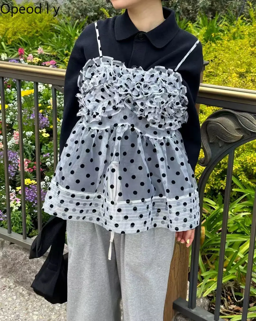 Japanese Fashion Semi-transparent Polka Dot Lace Suspender Vest Summer New Sweet Girl Ruffle Edge Loose Princess Suspender Top
Japanese Fashion Semi-transparent Polka Dot Lace Suspender Vest Summer New Sweet Girl Ruffle Edge Loose Princess Suspender Top