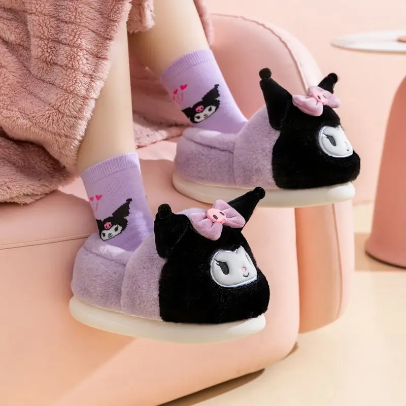 Miniso Sanrio Parent-Child Children Cotton Slippers Girls Indoor Home Plush warm Winter cute soft fashion shoes
Miniso Sanrio Parent-Child Children Cotton Slippers Girls Indoor Home Plush warm Winter cute soft fashion shoes
