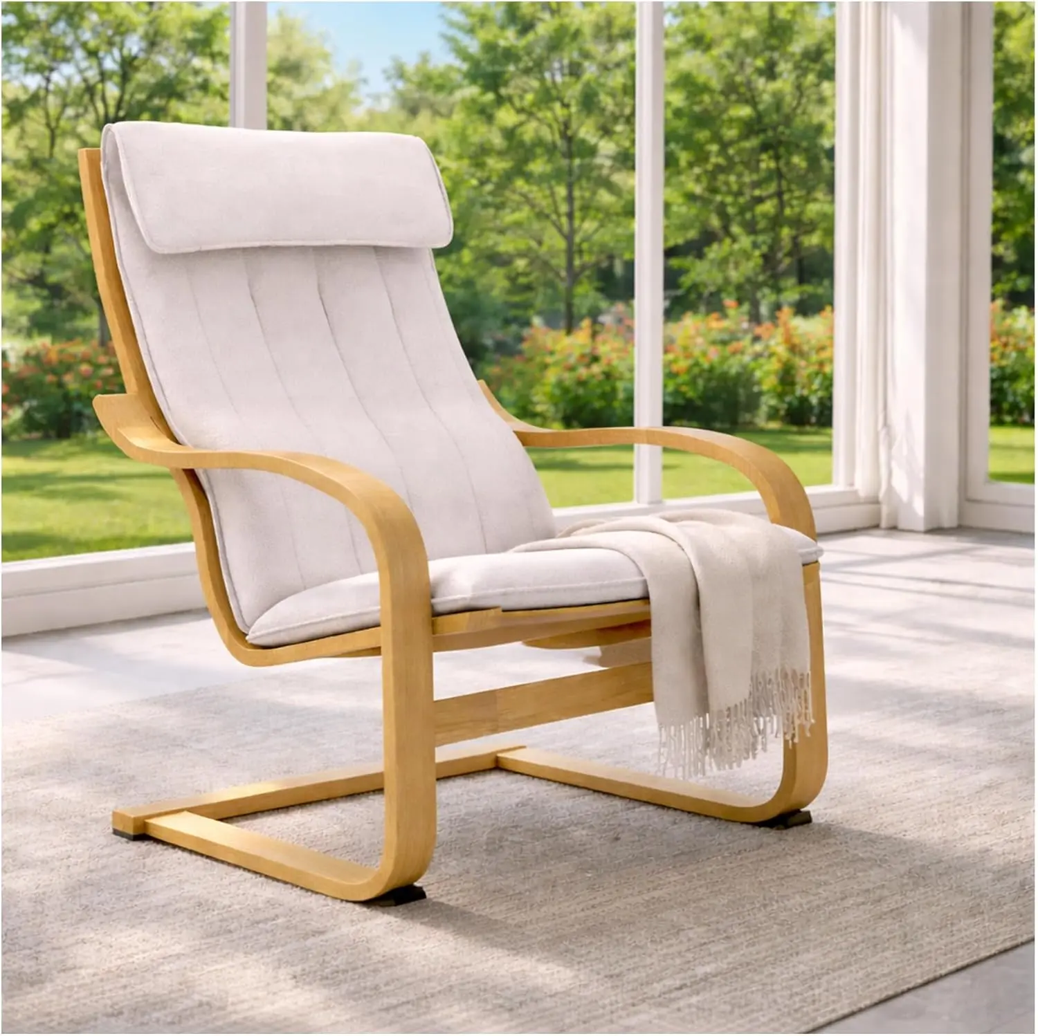 Chair Cover Replacement Compatible with Poang Armchair Slipcover Only (Polyester Flax Beige)
Chair Cover Replacement Compatible with Poang Armchair Slipcover Only (Polyester Flax Beige)