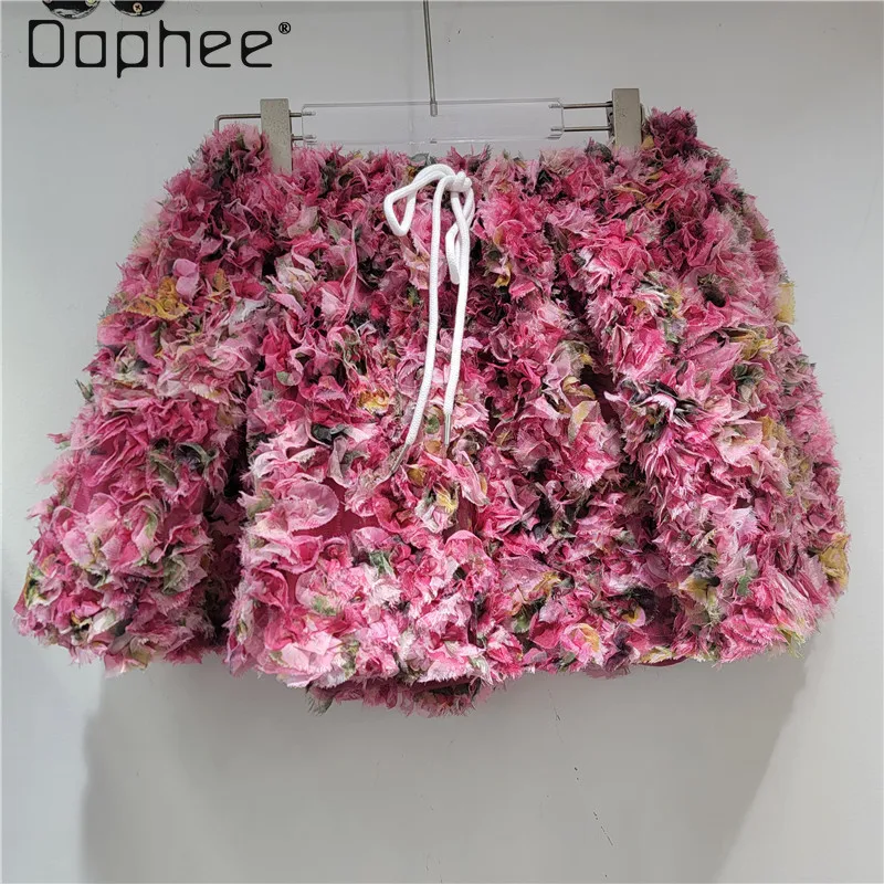 Korean Fashion Three-dimensional Rose Tutu Skirt Women Summer High-waisted Mini Skirt French Temperament Socialite Skirts Women
Korean Fashion Three-dimensional Rose Tutu Skirt Women Summer High-waisted Mini Skirt French Temperament Socialite Skirts Women
