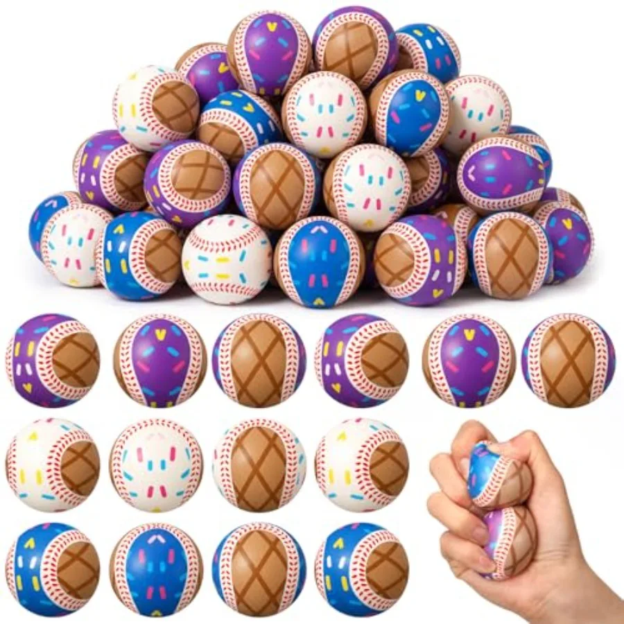 New product tasting price 24 Pcs Ice Cream Baseball Stress Balls, Soft PU Foam Squeeze Toys, 2.36 Inch 3 Colors Baseball Stress
New product tasting price 24 Pcs Ice Cream Baseball Stress Balls, Soft PU Foam Squeeze Toys, 2.36 Inch 3 Colors Baseball Stress