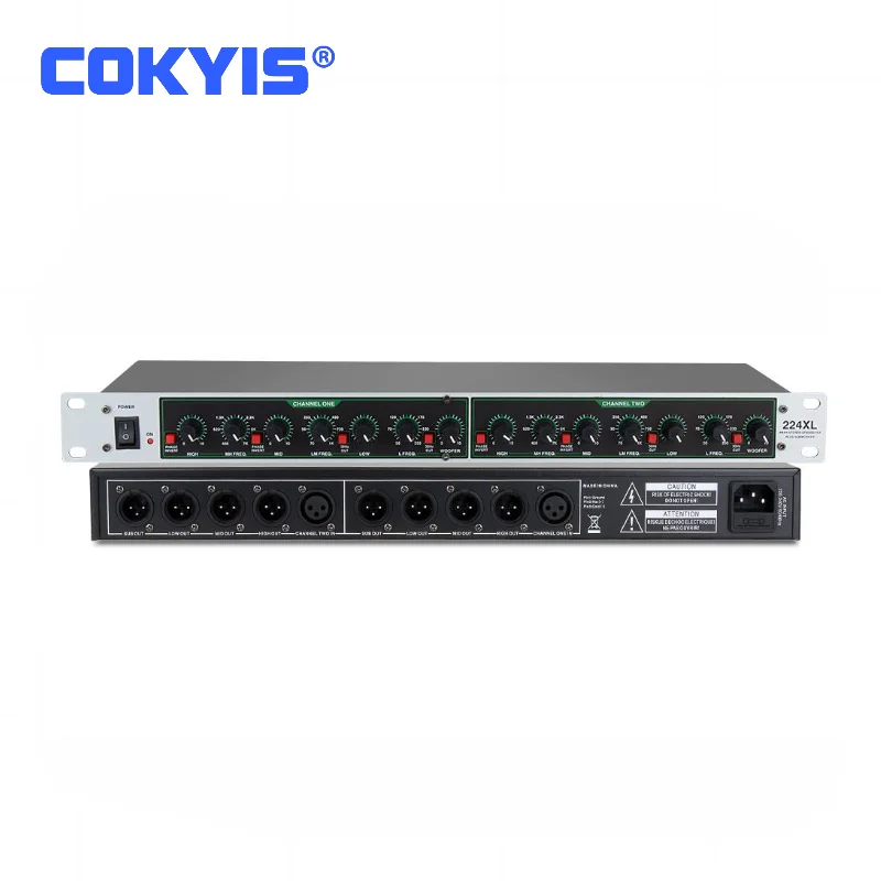 NEW224XL Professional Stereo 2-Way Mono 4-Way Audio Crossover with High-Pass Filter Subwoofer Stage DJ Sound System Speakers
NEW224XL Professional Stereo 2-Way Mono 4-Way Audio Crossover with High-Pass Filter Subwoofer Stage DJ Sound System Speakers