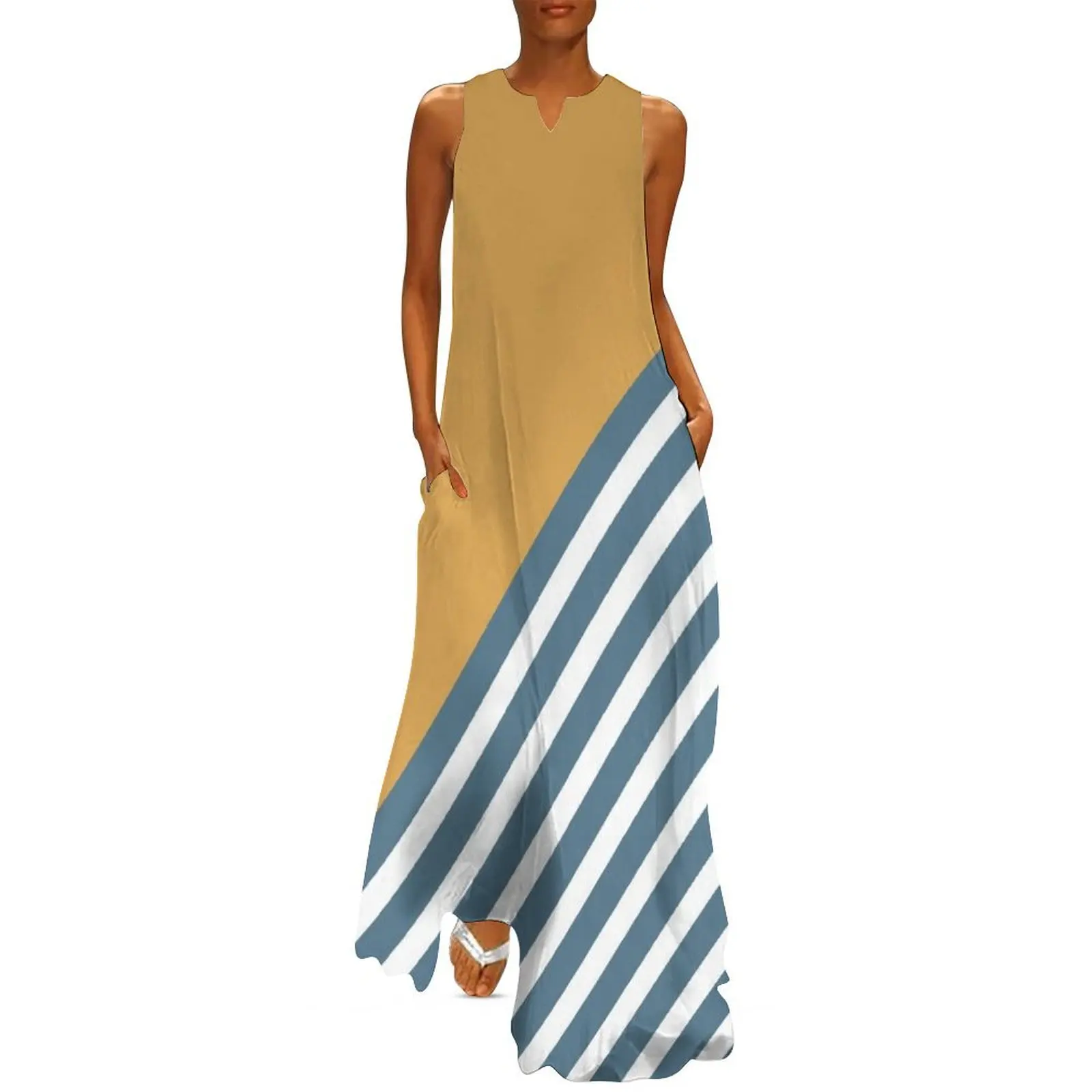 Color Block & Stripes Geometric Print, Yellow, Blue and White Long Dress birthday dress for women luxury 2024 prom dress
Color Block & Stripes Geometric Print, Yellow, Blue and White Long Dress birthday dress for women luxury 2024 prom dress