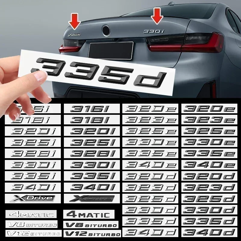 3D Xdrive Logo 320i 318i 318d 330i 330d 335d 335i 340i 320e 330e 320d Emblem Letters Car Trunk Badge Sticker Auto Accessories
3D Xdrive Logo 320i 318i 318d 330i 330d 335d 335i 340i 320e 330e 320d Emblem Letters Car Trunk Badge Sticker Auto Accessories