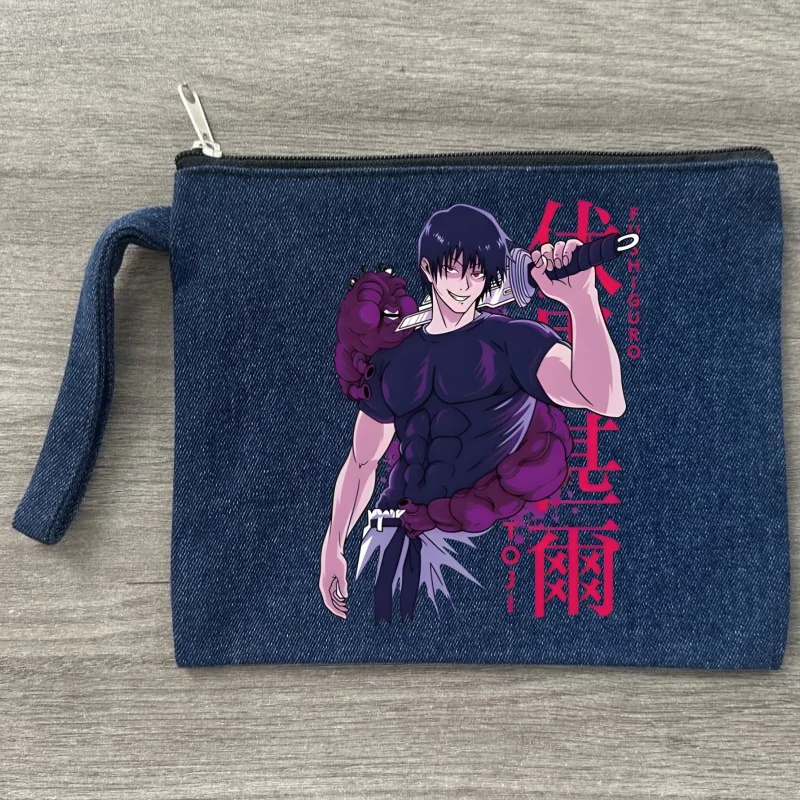 toji fushiguro Sublimation Blank Canvas Makeup Bags Zipper Pouch Pencil Case Blank Craft Bags Denim 
toji fushiguro Sublimation Blank Canvas Makeup Bags Zipper Pouch Pencil Case Blank Craft Bags Denim