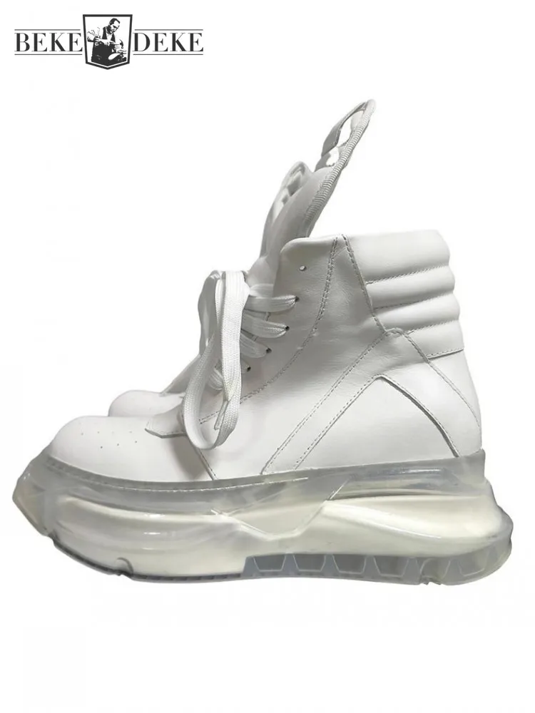 Thick Platform Mens Hip Hop Personality High Top Shoes Spring Lace Up Fashion Street Men Genuine Leather Casual Sneakers Size 45
Thick Platform Mens Hip Hop Personality High Top Shoes Spring Lace Up Fashion Street Men Genuine Leather Casual Sneakers Size 45